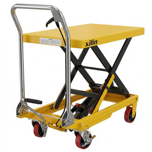Xilin manual hydraulic double scissors lift table