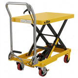 Xilin manual hydraulic double scissors lift table