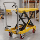 Xilin manual hydraulic double scissors lift table